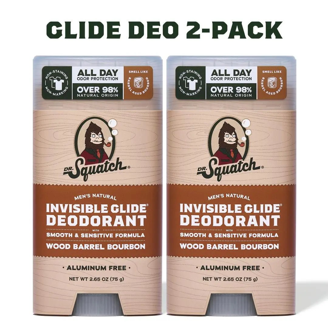Wood Barrel Bourbon 2-Pack Invisible Glide Deo
