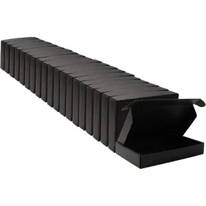 Mailers Shipping Boxs  black Packaging Boxs L10.5xW6.3xH2inch 20 count Bridesmaid,Wedding,Christmas,Anniversary Suitable E-Commerce Packaging