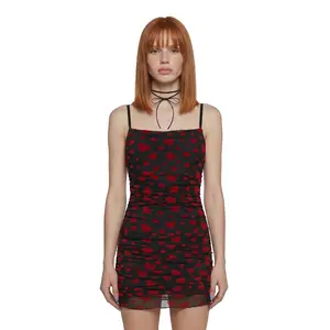 Noir Rise And Fall Mesh Dress