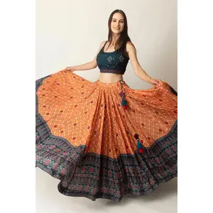 Khushi Lehenga with Mirror Embroidery
