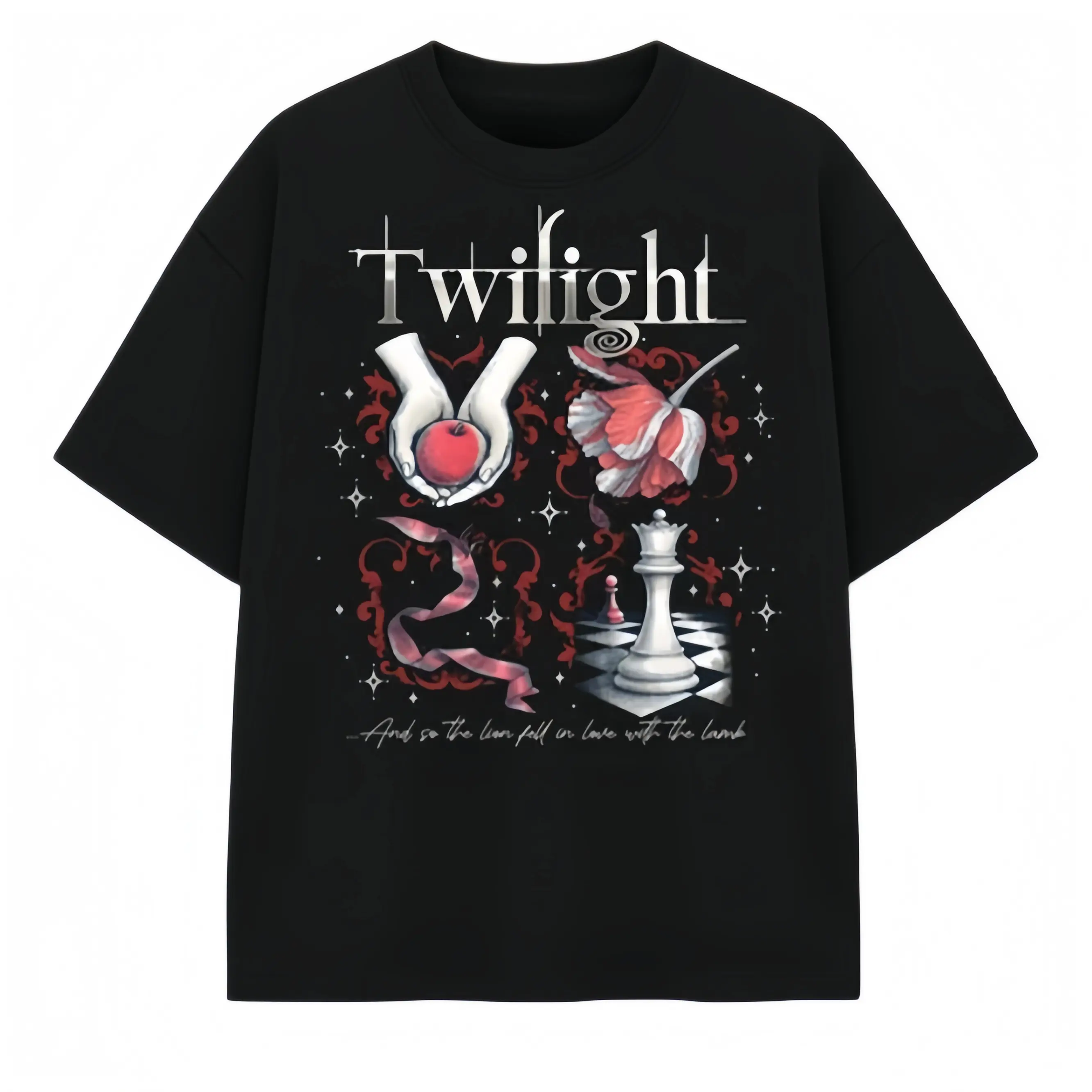 WomenS MenS Twilight Saga Inspired Graphic Tee - BellaS Alice Transformation Costume Shirt With Redapple Design - Soft Breath