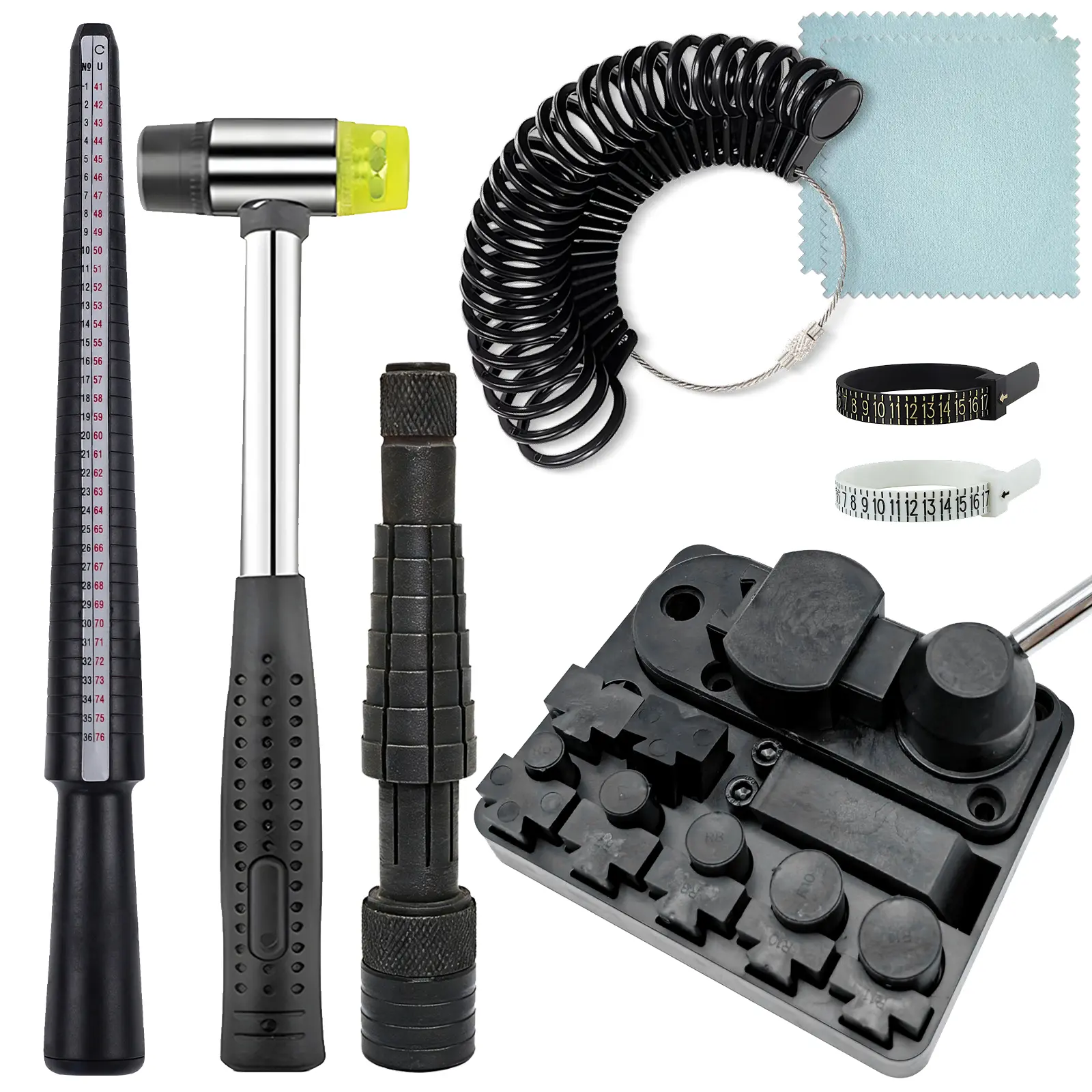 DIY Jewelry Making Craft Tool Kit - Bender, Stretcher, Mandrel, Sizing Tools for Jewelry Makers & Crafters, Hammer, All-In-One