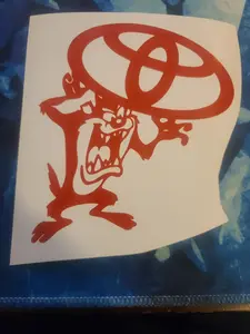 Toyota Taz Tasmanian Devil 6x5 Vinyl Decal