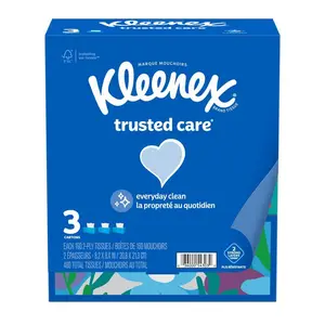 Trusted Care 2-Ply Facial Tissue (160-Sheets Per Box)