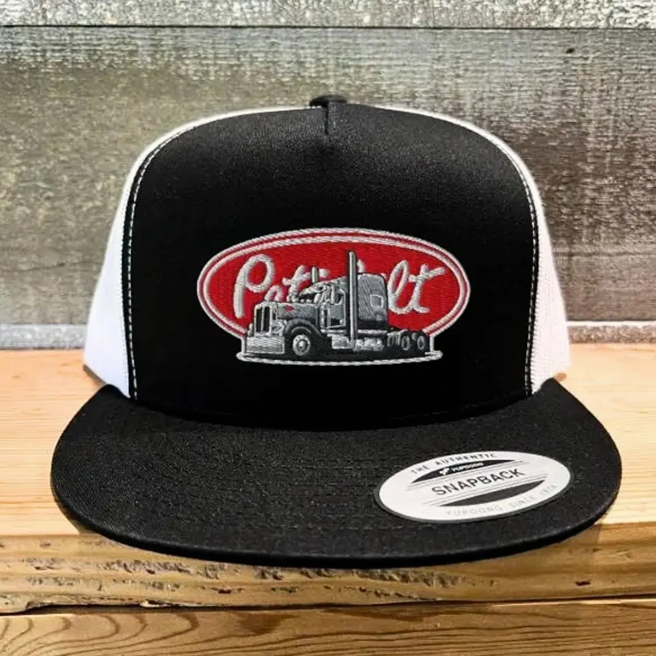 Vintage Peterbilt Snapback Flat Bill Adjustable Hat and Partying Vintage Gift For Him and Adjustable Fit for Men and Women
