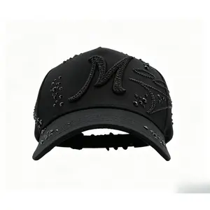 2026 Black Trendy Cool Light Luxury Cross High-End Fashion Hip-Hop Super Cool Stylish Baseball Cap