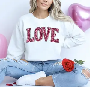 LOVE Faux Rhinestones Shirt/Crewneck ~Glitter~