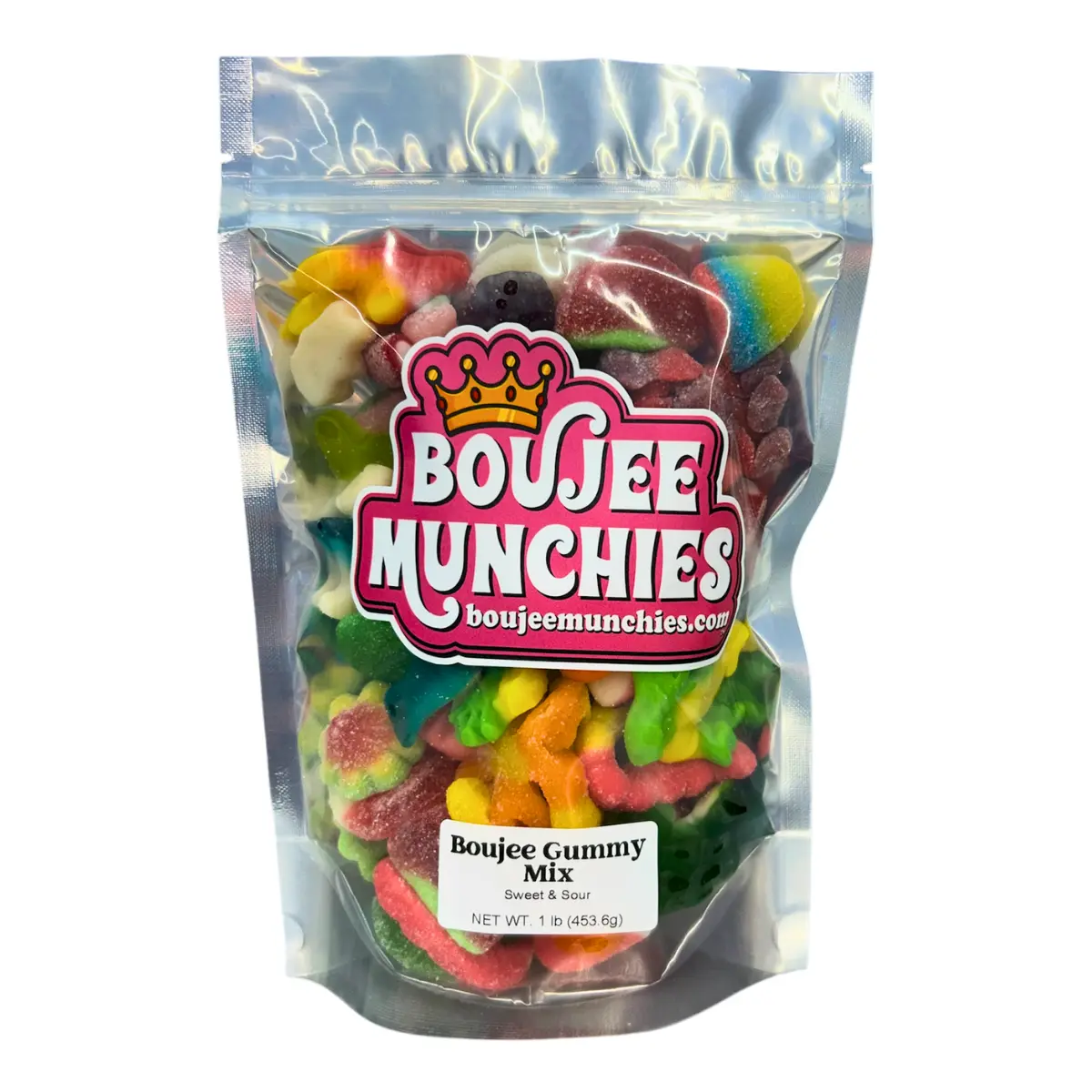 Boujee Munchies Boujee Gummy Mix Sweet & Sour Handpicked Deluxe Gummy Candy Perfect Balanced
