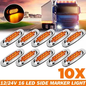 Side Marker Light, 12-24V Side Marker Light, Universal Position Side Lights for Truck Trailer, Car Decorative Light, Led Car Ambient Light