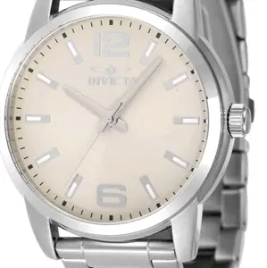Invicta Celestial Men's 43mm Steel Watch with Cream Dial and Silver Stainless Steel Band