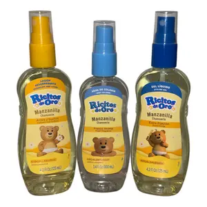 Ricitos de Oro Manzanilla Hipoalergénico Extra Fijation Hair GeL Fresco Aroma Chamomile Fragrance, Cologne Hypoallergenic 100ml Gentle Fresh Fragrance for Babies Soft Non-Irritating Formula, Clarifying Lotion Chamomile Goldilocks , 3 PACK VARIATION!