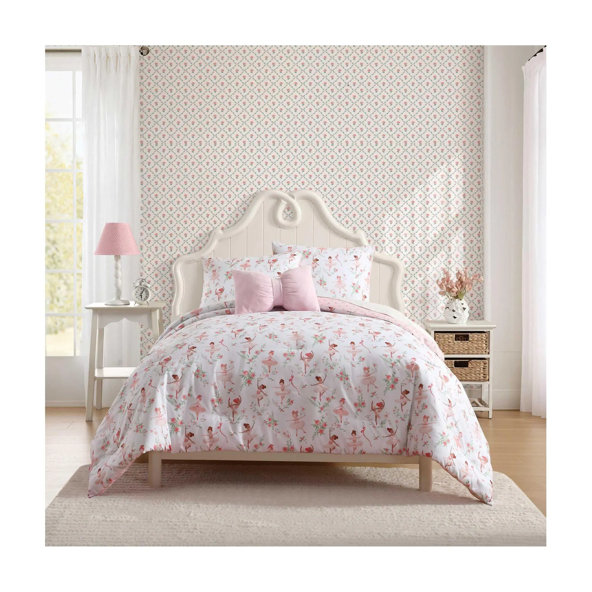Laura Ashley Ballerina Divas Twin Comforter Sham Set