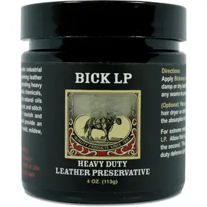 Leather Conditioner, Scratch Repair Bick LP 4oz - Heavy Duty LP Leather Preservative | Leather Protector, Softener and Restorer Balm for Dry, Cracked, and  Leather |