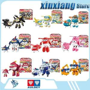 AULDEY  Super Wings Transforming Robot Children'S Backpack Toy Cartoon Characters In Anime And Manga Lodi Black Gold Kid Toy