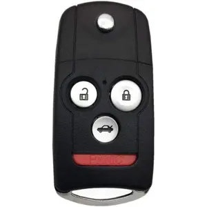 Uncut Keyless Entry Remote Control Car Key Fob Shell Case for Accord, MDX, RDX, TL, TSX, ZDX