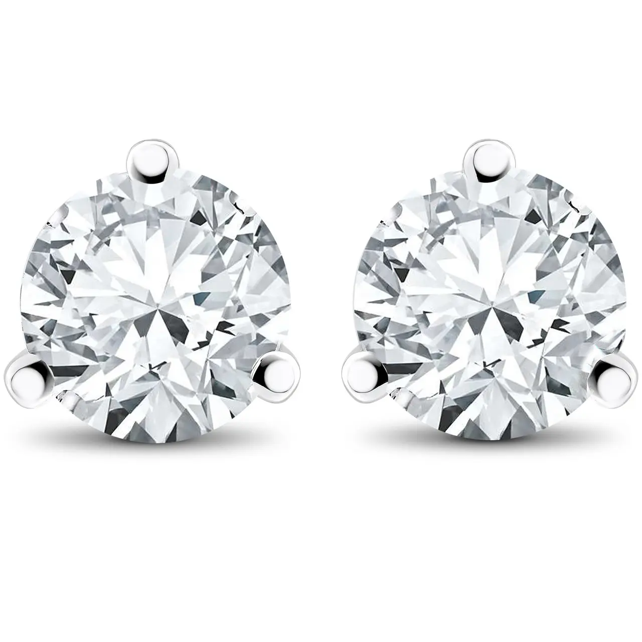 1 ct TDW Lab Grown Diamond Martni Studs 14k Gold Earrings 1 ct TDW Lab Grown Diamond Martni Studs 14k Gold Earrings