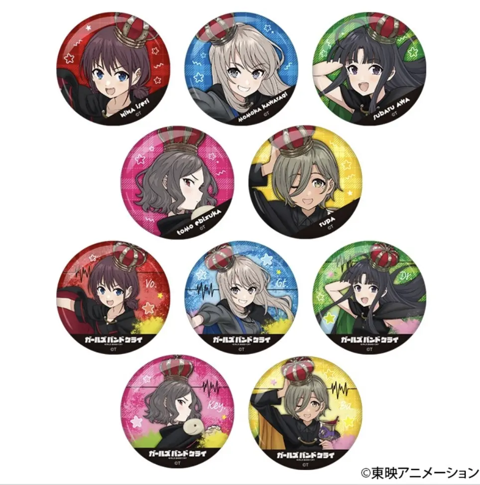 Girls Band Cry Trading Can Badge Rock Queen ver. - Price for 1