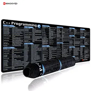 C++ Programing Mouse Pad Large Shortcuts Keyboard Mousepad Cheat Sheet Desk Mat