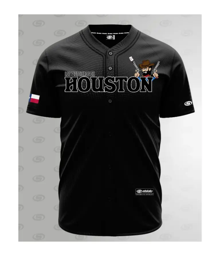 (BLACK) PISTOLEROS DE HOUSTON Jersey