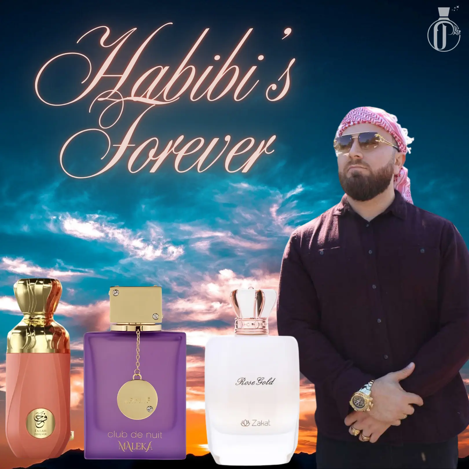 Habibi Multi-Pack Women's EDP Fragrance Set - Farah Forever, Rose Gold, Armaf CDN Women, 100 ML Eau De Parfum with Agarwood, Oakmoss & Saffron Notes