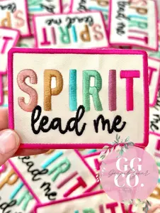 Spirit Lead Me Patch, Christian Hat Patch, Embroidered Patch, Trucker Hat Patch, Iron On, Trendy Hat Patch, Jesus Patch.