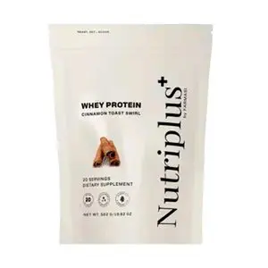 Nutriplus+ Whey Protein Powder, Cinnamon Toast Swirl Flavor - Healthcare Dietary Fitness Supplement