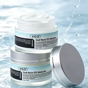 VGO Snail Mucin 92% Moisturizer 50g Daily Face Gel Cream Hydrating Skincare with Hyaluronic Acid for Repair Comfort and Anti-Wrinkle - Moisturizing Repairing Hydrate