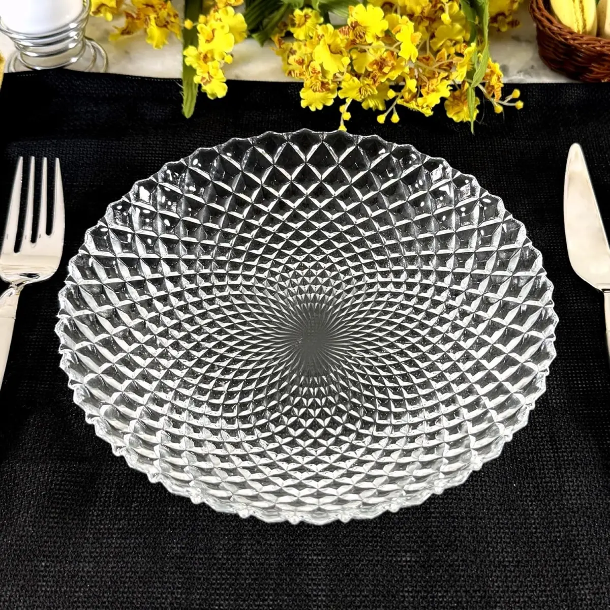 RAMART Studio Glass R1254-0 Pavo Glass Soup Plate, Clear
