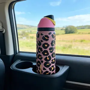 Owala 32oz Leopard Print Insulated Bottle BPA-Free Keeps Drinks Cold Hot All Day Perfect Gift for Her Portable Tumbler Mug Drinkware Flasks Bottled Printed
