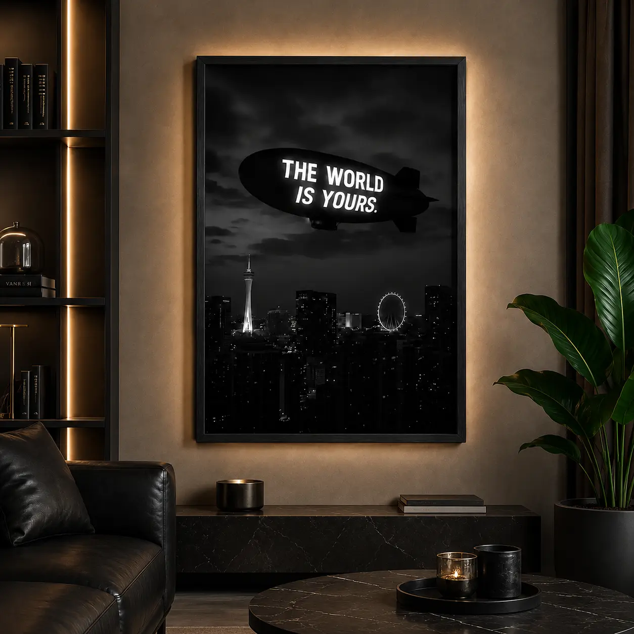 "The World Is Yours" Motivational Poster | Inspirational Canvas Wall Art for Home, Gym & Office "The World Is Yours" Motivational Poster | Inspirational Canvas Wall Art for Home, Gym & Office