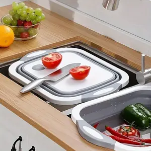 Foldable Sink Drain Basket, Multifunctional Vegetable Washing Basket, Kitchen Sink Organizer, Kitchen Accessories, Home Supplies, Utensils