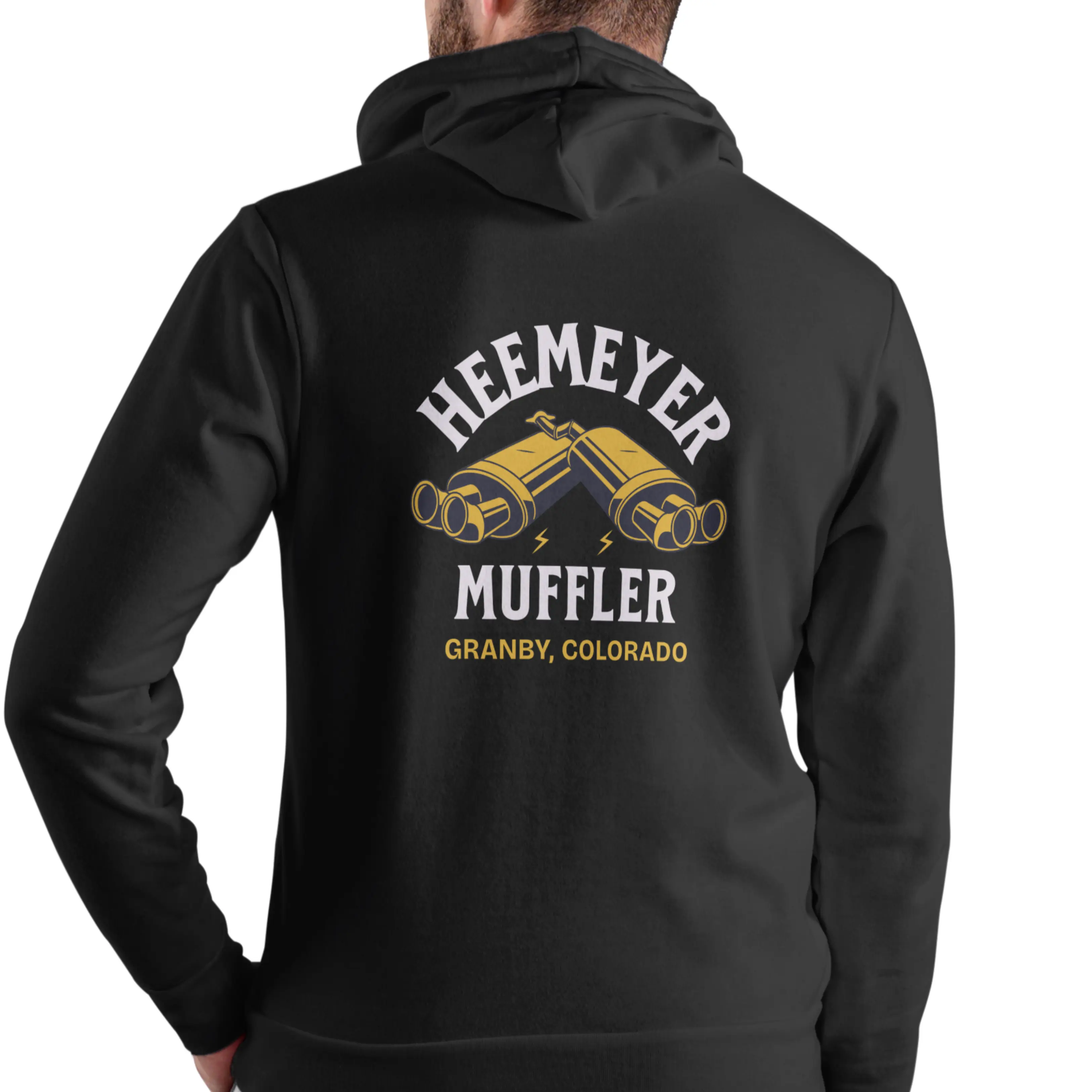 HEEMEYER Menswear Gray Cotton Hooded Long Sleeve Pullover T-Shirt - Soft, Breathable, Simple Tops for Casual Adult Day Wear, All Seasons