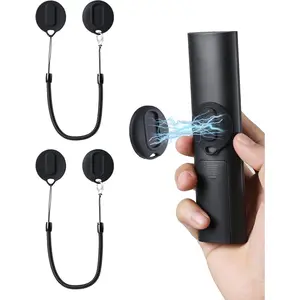 2-in-1  Remote Control Holder Wall Mount, 2 Pack Self-Adhesive TV Remote Holder with Removable Spring Ropes,  Remote Organizer Storage Wall Holder for Projector TV Remote Holder