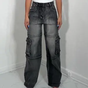 Kiara Wide Leg Cargo Jean