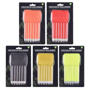 60x Crossbow Bolts Arrows 6.3" Targeting Arrow Pistol Mini Crossbow 50-80lb Outdoor Game