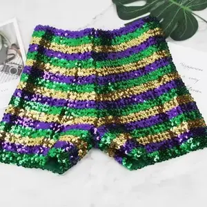 Mardi Gras Striped Shorts