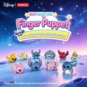 Disney Stitch Series Blind Box Gashapon Rings Cute Cartoon Finger Rings Random Style Lovely Jewelry Gifts For Girls Fans Daily Wear Decor
