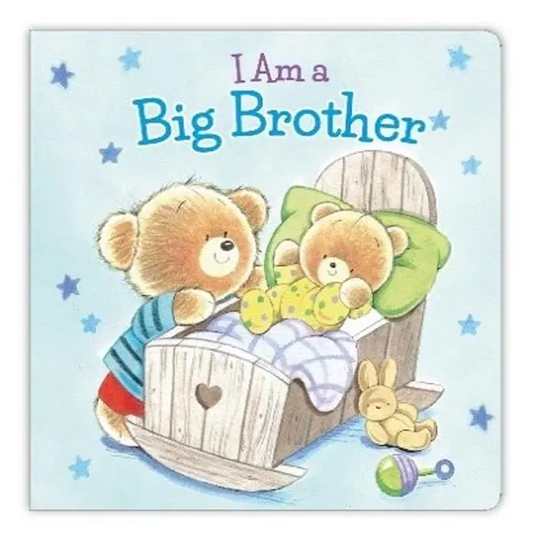 I Am a Big Brother Board Book - Heartwarming Children's Literature with Colorful Illustrations, Highlights Older Sibling's Special Role for New Baby