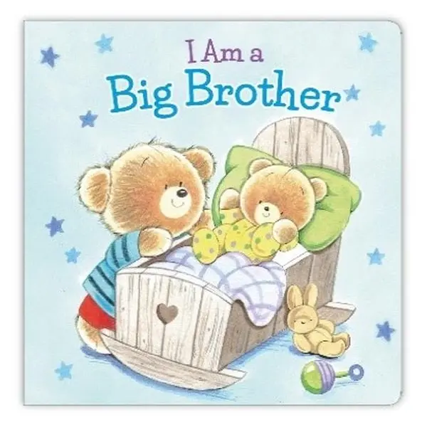 I Am a Big Brother English Board Book - Engaging Children's Literature for Families Preparing for a New Baby, Colorful Illustrations, Heartwarming Guide, Simple Text Teaches Responsibilities, Highlights Older Sibling's Special Role