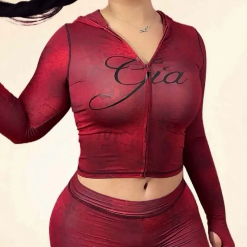 Women’s 2 Piece Red Velvet ‘Gia’ Set