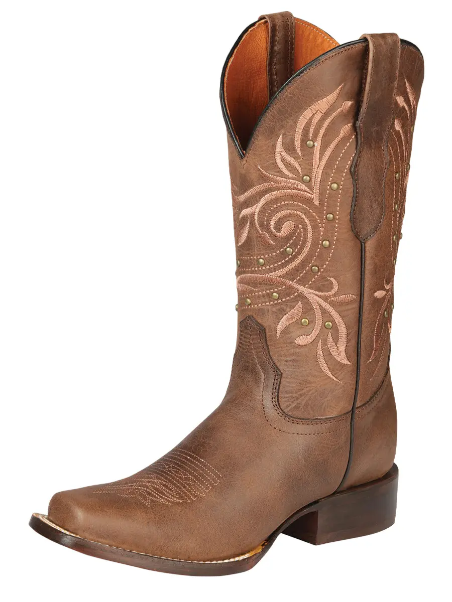Women’s Classic El General Rodeo Cowboy Boot, Alazan Brown Western Wear Footwear, Style 44854