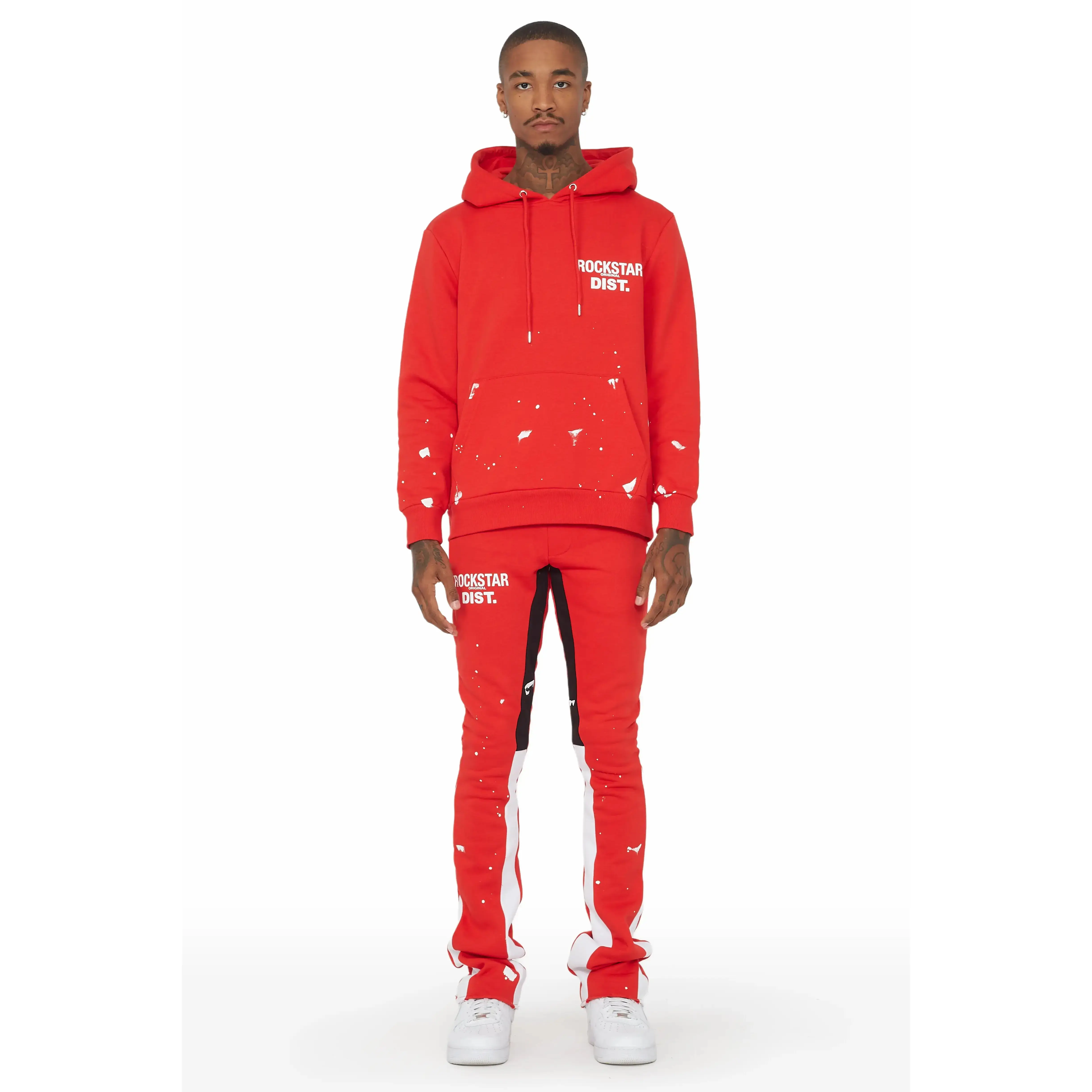 North Face Red Run Hoodie、Long Pant THE NORTH FACE（ザ ノースフェイス） メンズ 上下セット Red Run