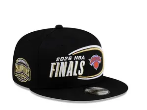 New Era New York Knicks 2026 NBA Eastern Conference Champions 9FIFTY Snapback Hat with Prominent "2026 NBA FINALS" Detail