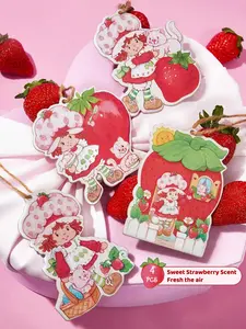 Strawberry Shortcake Car Air Freshener Sweet Strawberry Scent Fresh the Air Car Accessories