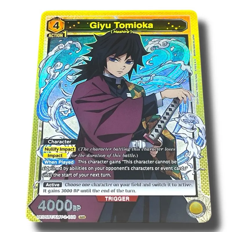 Giyu Tomioka - SR - Super Rare - English - UE05BT/KMY-2-008 - Union Arena  Demonslayer Trading Card - Demon Slayer Kimetsu No Yaiba - Bandai Giyuu