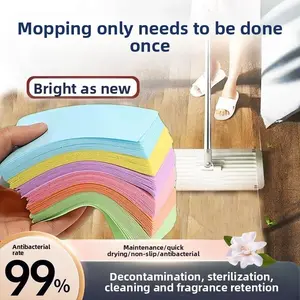 Fragrant Floor Cleaning Tablets - Antibacterial Home Use Fragranced Floor Care Wipes for Tile & Wooden Floors, 99% Antibacterial Action, Easy to Use, Versatile for Tile & Wooden Floors