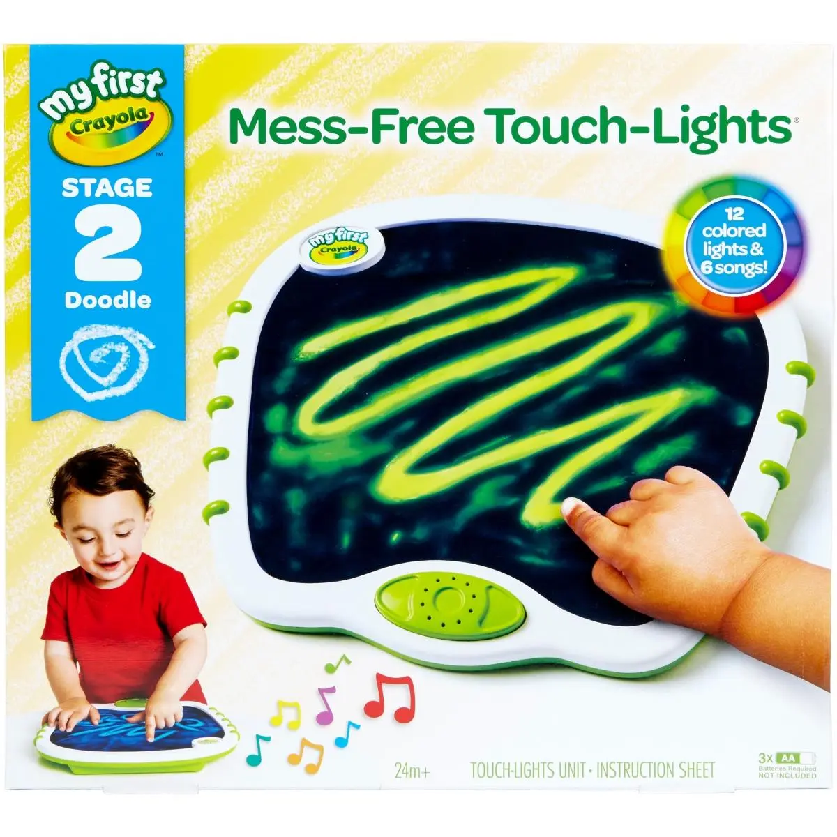 212 MAIN Crayola My First Lightweight Touch Lights - Early Learning Craft Toy for Creative Play