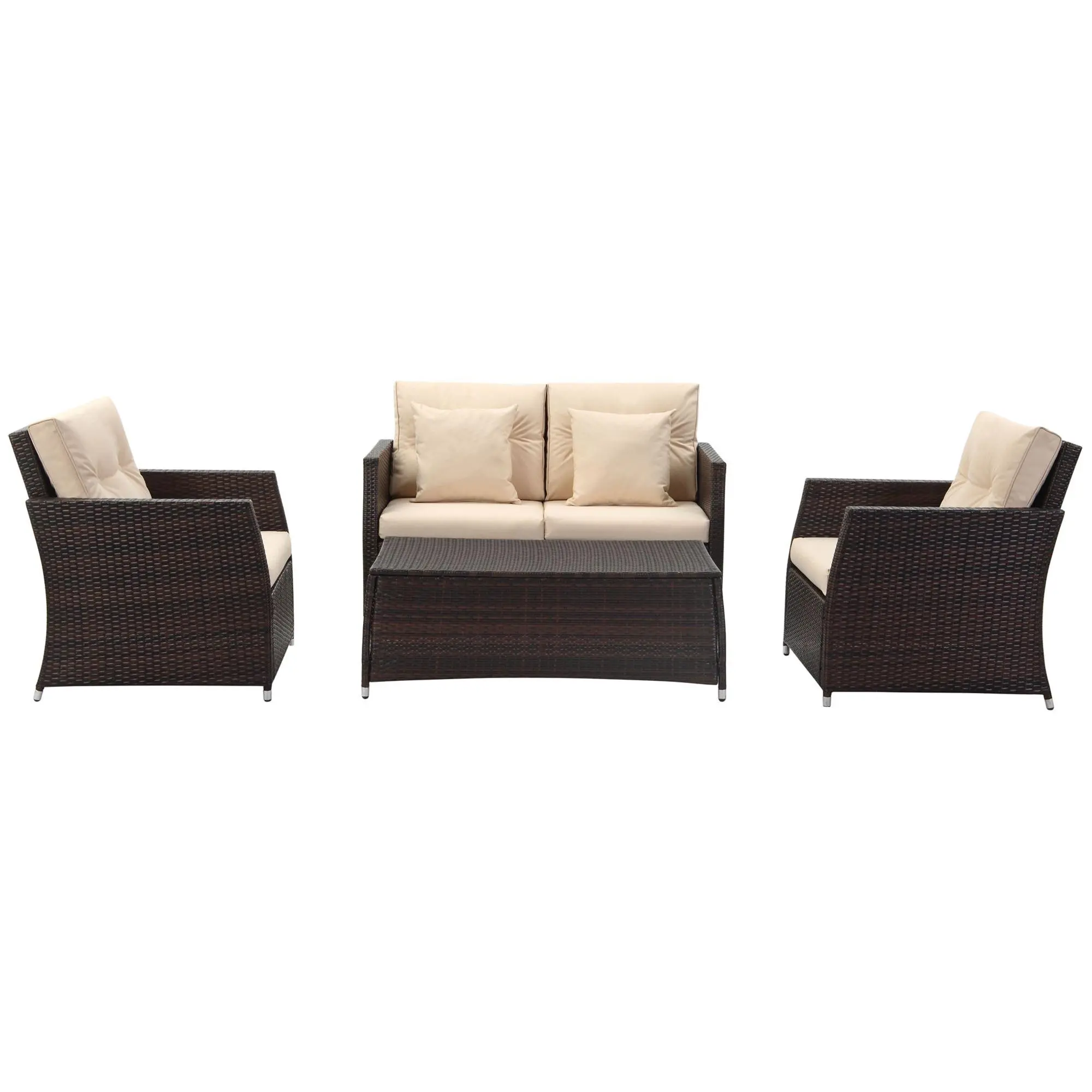 Parry 4-Piece Outdoor Living Set by Safavieh