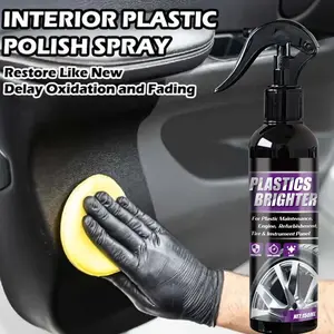 Nuokaiqi 150ml Tire Restorer Spray - Easy-to-Use Automotive Plastic Brightening Solution for Tire Maintenance, UV Damage Protection, and Faded Surface Revival to Deep Jet-Black Luster