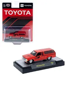 M2 Machines 1:64 1985 Toyota SR5 Truck with Camper Shell Red Diecast Model 31500-HS76-P5